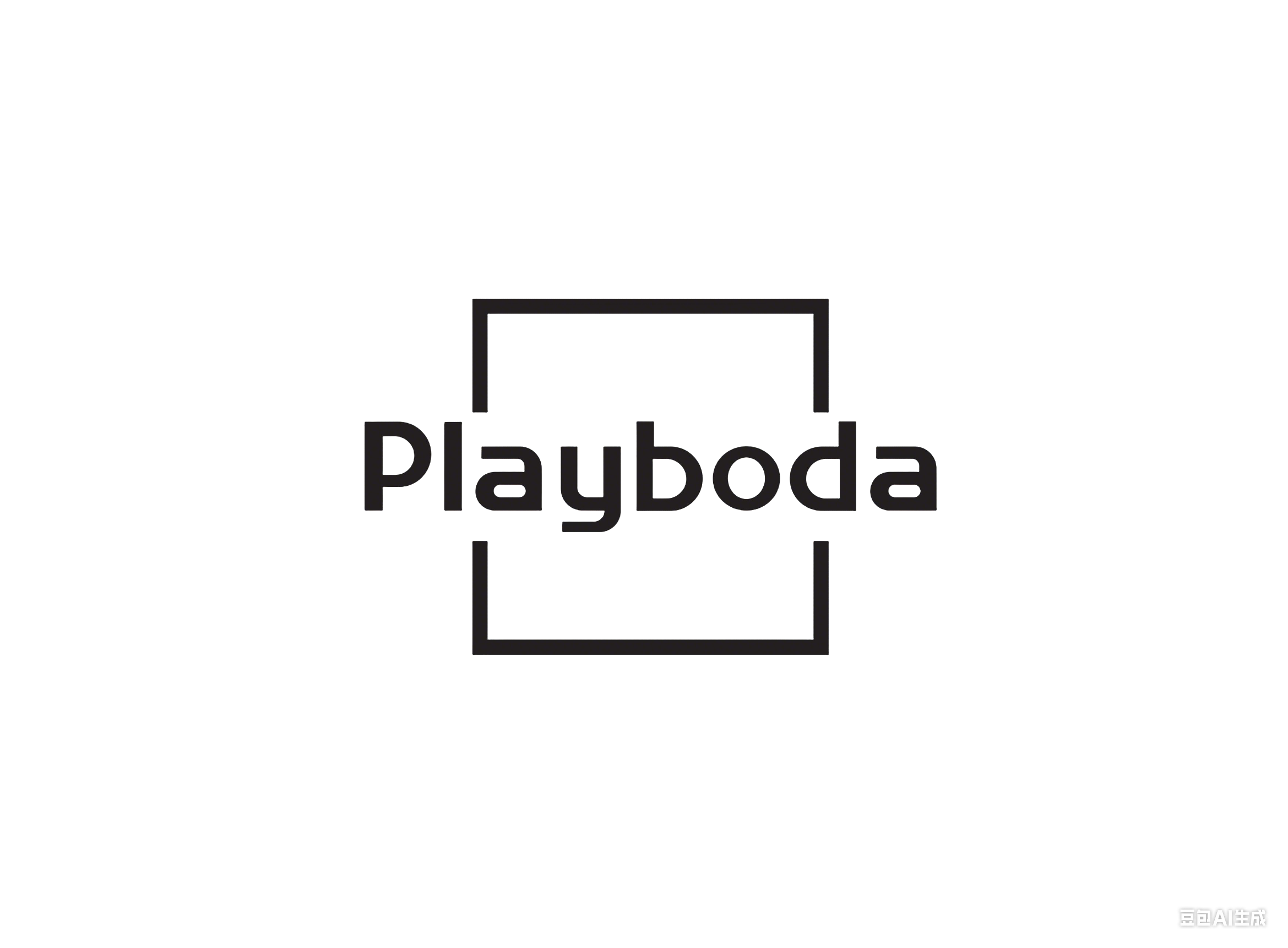 Playboda brand logo in black on white background