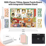 30 x 22 inch tilting puzzle board designed to fit standard 1000 piece puzzles