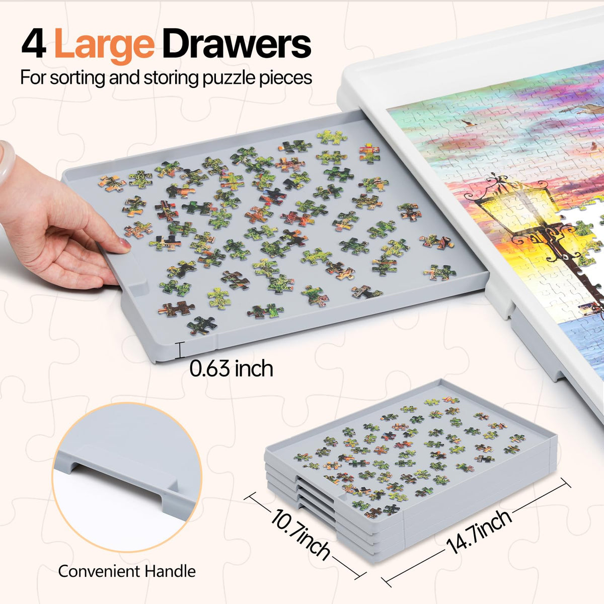 Elevate Jigsaw Joy with 1500 Piece Puzzle Board | Playboda