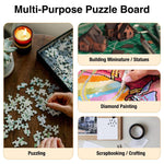 1000 Piece Rotating Puzzle Board – Plastic, Gray Drawers - Playboda