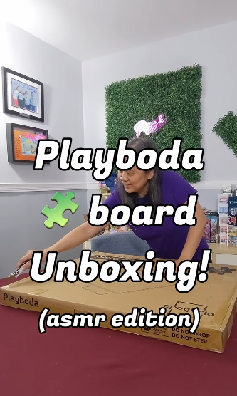 Playboda puzzle board unboxing ASMR edition with customer at home