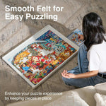 1000 Piece Rotating Puzzle Board – Plastic, Gray Drawers - Playboda